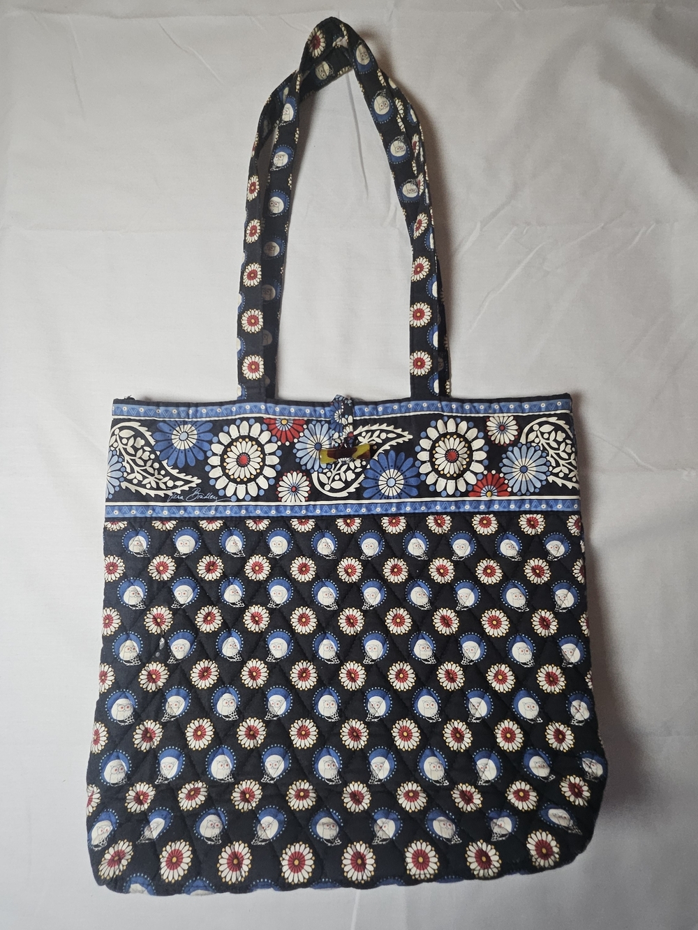 Vera Bradley Night Owls Toggle Tote Bag Retired Owl Travel Bag
